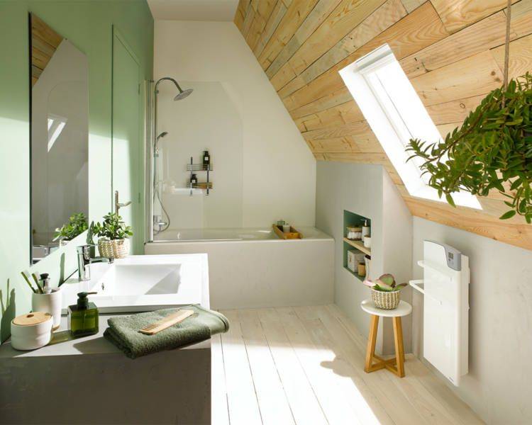 Electricien professionnel pour pose d'un sèche serviette électrique sous comble dans le secteur de Bolbec 76