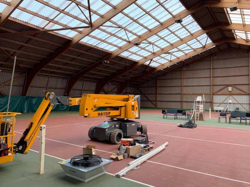 Rénovation électrique d'une salle polyvalente, près de Goderville