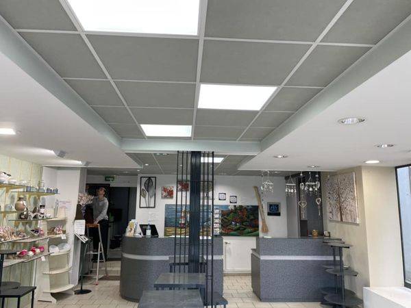 Remplacement d'éclairage par du LED économique et durable dans un commerce sur Goderville 76