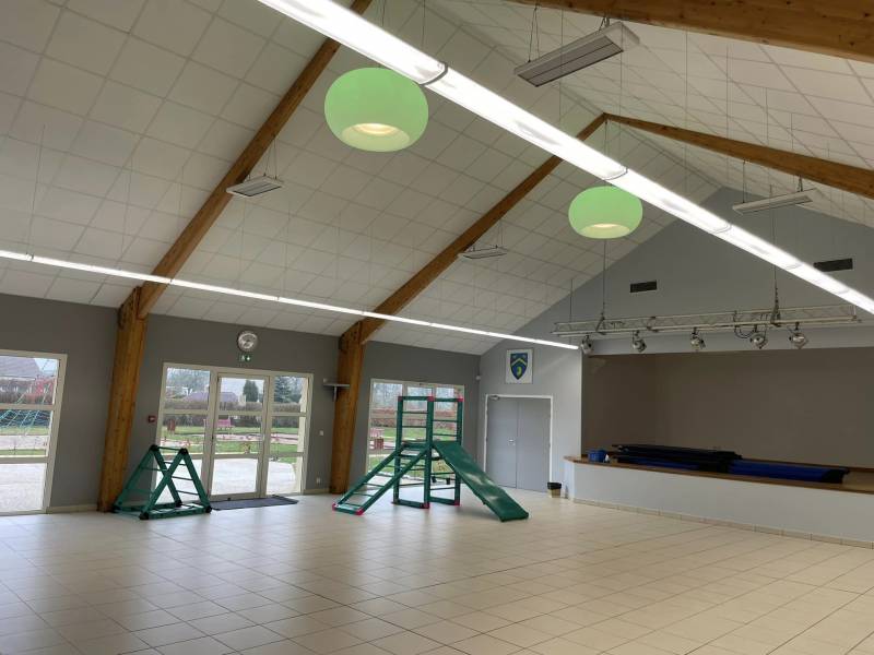 Installateur pour pose d'éclairage de plafonnier boule lumineuse Led a changement de couleur dans le secteur de Goderville 76